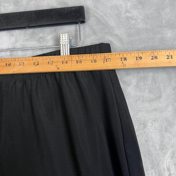 Susan Graver Women Black Wide Leg Pull On Pants Womens XL Made in USA - Picture 5 of 7